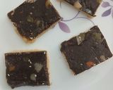 A picture of step 12 of Khoya Chocolate Barfi.