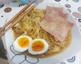 Foto del paso 4 de la receta: Fideos con jamón de Ponyo en el acantilado