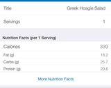 A picture of step 5 of Greek Hoagie Salad.