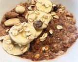 Une image de l'étape 1 de Porridge banane chocolat noisette pour bien commencer la journée !.