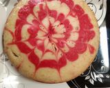 A picture of step 10 of Red velvet marble cake eggless.