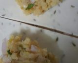 A picture of step 2 of Khati meethi aloo samosa chat.
