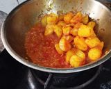 A picture of step 4 of Lasaniya batata, kathiyawad special.