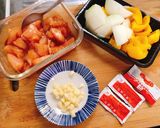 A picture of step 1 of Sweet and Sour Chicken.