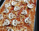 Foto del paso 8 de la receta: Pizza vegetariana de bocaditos de heura con salsa barbacoa