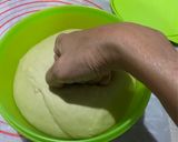 Foto langkah ke 4 dari resep Roti Tawar Discard Sourdough Matcha (Eggless).