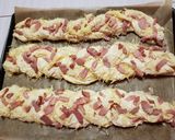 Une image de l'étape 5 de Tresses crème/lardons/comté.