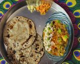 A picture of step 14 of Tiranga Sabzi-Green Chana Paneer Sabzi(Kathiawadi style).