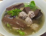 รูปขั้นตอนการทำที่ 6 ของ ต้มเลือดหมู pork blood soup