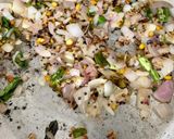 A picture of step 2 of Onion Upma.