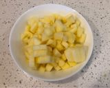 A picture of step 1 of Apple Brie Grilled Cheese 🧀.