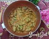 A picture of step 3 of Hara Baingan Masala.