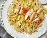 A picture of step 10 of Creamy Lemon butter Chicken pasta.
