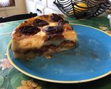 Une image de l'étape 15 de Flan surprise aux prunes et rhubarbe rose.