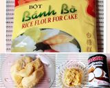 Hình bước làm 1 của món BÁNH BÒ hấp vị sầu riêng