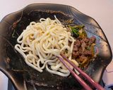 A picture of step 7 of Sukiyaki (Japanese Beef Pot).