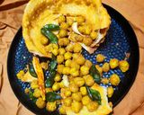 A picture of step 11 of Crispy masala chana katori.
