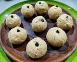A picture of step 5 of Jhatpat rava Ladoo.