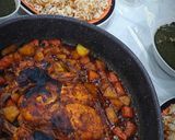 صورة لخطوة 4 من وصفة دجاج مشوي بالكيس الحراري مع ملوخية وأرز بشعيرية
