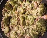 Une image de l'étape 5 de Poêlée brocolis, lardons, ébly, haricots verts et cordon bleu.