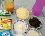Foto langkah ke 1 dari resep Cheese cake lumer Oreo & mangga.