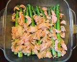 A picture of step 4 of California Farm Asparagus Salmon Crumble in Orange Butter.