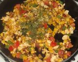 A picture of step 5 of Sweet Corn and Paneer Quesadillas with Salsa and Guacamole.
