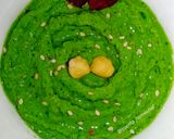 A picture of step 6 of Spinach Hummus.