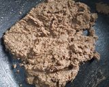 A picture of step 1 of Singhade ka halwa.