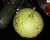 A picture of step 1 of Pumpkin raita.