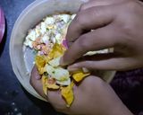A picture of step 5 of Pumpkin flowers stuffed egg masala.