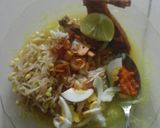 Foto langkah ke 6 dari resep Soto ayam kuah kuning mantab.