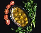 A picture of step 11 of Hariyali Aloo / Dhaniya Aloo.