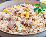 🍚Tonhalas rizses,,rongálás" 15 - perces vacsora 🐟 recept fázis 6 fotója