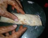 A picture of step 3 of Rajma Tikki Roll.