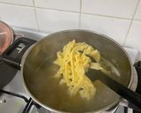 A picture of step 1 of Curly Fettuccine Meatball.
