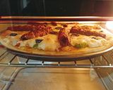 A picture of step 5 of Chicken Kabab Pizza 🍕🍕.