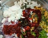 A picture of step 2 of Open paneer sandwich.