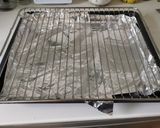 A picture of step 1 of Crispy Spicy Baked wings.