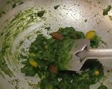 A picture of step 2 of Garlic Palak Pulao From Left Over Rice.