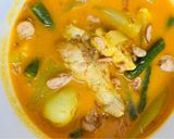 Foto langkah ke 4 dari resep Sayur Waluh/labuhsiam Ayam Kuning.