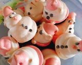 Hình bước làm 3 của món Meringue người tuyết mừng giáng sinh