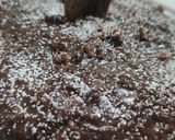 A picture of step 1 of Eggless chocolate cake.