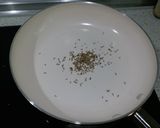 A picture of step 3 of Fry tur dal.