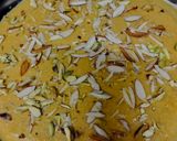 A picture of step 5 of Besan Barfi.