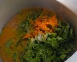 A picture of step 2 of Dal Palak.