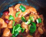 A picture of step 4 of Chicken Chilli Gravy with Egg Fried Rice!.