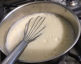 Une image de l'étape 6 de Flan pâtissier à la compote de prunes et pêches.