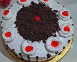 A picture of step 4 of Black Forest Cake.