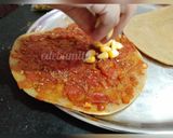 A picture of step 2 of Whole wheat thin crust cheese corn pizza.